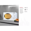 Nikai Microwave 23L Manual 5 Power Levels 800W NMO2309MW 35 Mins Timer Defrost Settings Cooking End Signal Pull Handle Door