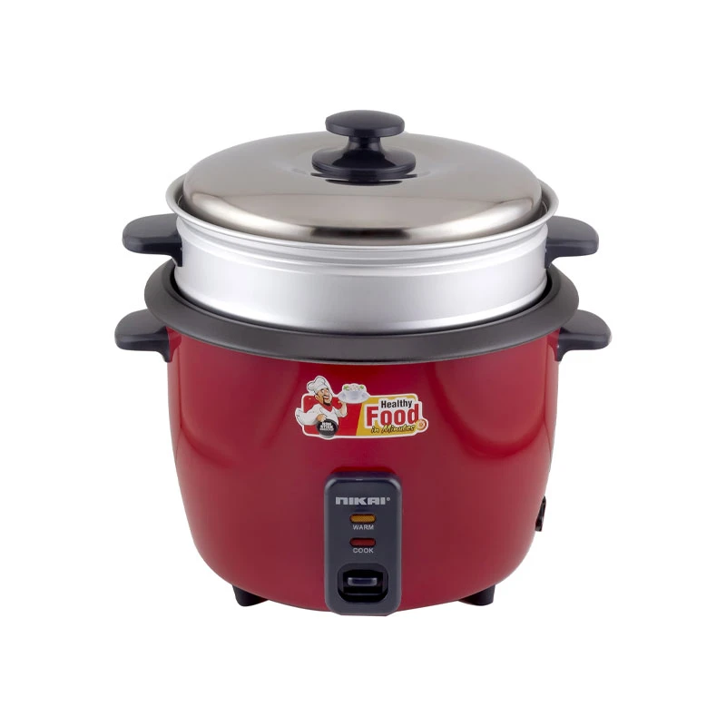 Nikai Rice Cooker 1.8L Keep Warm Function Teflon Coated Inner Pot 700W Nr672N1 Aluminum Steamer Detachable Power Cord Indicator Lights 2 Nikai Rice Cooker 1.8L Keep Warm Function Teflon Coated Inner Pot 700W Nr672N1 Aluminum Steamer Detachable Power Cord Indicator Lights