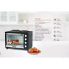 Nikai Oven Electric 45l with Rosting Function and 2 Hotplate NT4520RHT 60 Mins Timer Stainless Steel Heating Elements Inner Light