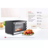 Nikai Oven Electric 75L With Rosting Function 4 Knobs Control 2200W NT75RCZ 120 Mins Timer Convection Function Single Inner Light Glass Panel