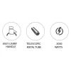 Nikai Vacuum Cleaner 3.5l Carry Handle with Cloth Bag 2000w NVC9260A1 Metal Telescopic Tube Exhaust Filter Multipurpose Brush For Floor And Carpet High Efficiency Motor