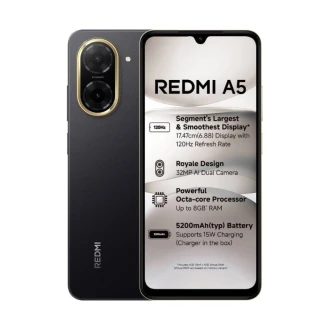 Xiaomi Redmi Smartphone A5 64GB 3GB RAM 32MP AI dual camera Immersive 6.88" display T7250 Processor