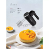 Nikai Hand Mixer 6 Speeds With Turbo Function 300W NH989A1 2 Beaters For Eggs And Cream And 2 Hooks For Mixing Dough With Easy Eject Button