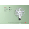 Nikai Wall Fan 16 Inch 5 Blades 3 Speeds 45W NWF1635T1 T Class Copper Motor 120 Grill 5 As Knife Blades