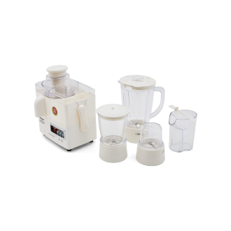Nikai Juicer Extractor 1.6L 4 in 1 Juicer Blender Meat Chopper and Grinder 300W NFP1724N 2 Speed With Pulse Function Powerful Motor With Thermostat Stainless Steel Blades