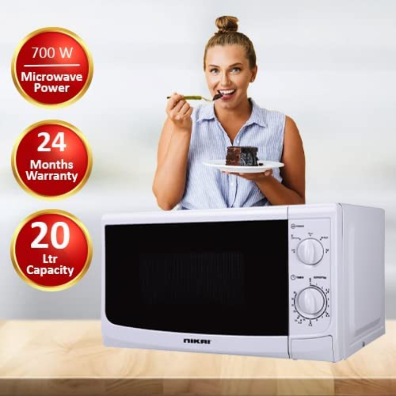 Nikai Microwave 20L Manual 5 Power Levels 700W Nmo515N9A 35 Mins Timer Defrost Settings Cooking End Signal Push Button Door 8 Nikai Microwave 20L Manual 5 Power Levels 700W Nmo515N9A 35 Mins Timer Defrost Settings Cooking End Signal Push Button Door