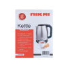 Nikai Jug Kettle 1.7L Steel With Cord Storage 2200W NK420A Automatic Shut Off Boil Dry Protection With Indicator Stainless Steel Body