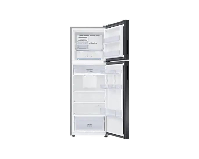 Samsung Refrigerator 348L Bespoke Double Door, Mono Cooling, Wifi Embedded, Deodorizer, Digital Inverter Compressor White/Navy (Glass) Power Cool Ai Energy Mode Spacemax  Rt35Cb56218Aut - Image 3