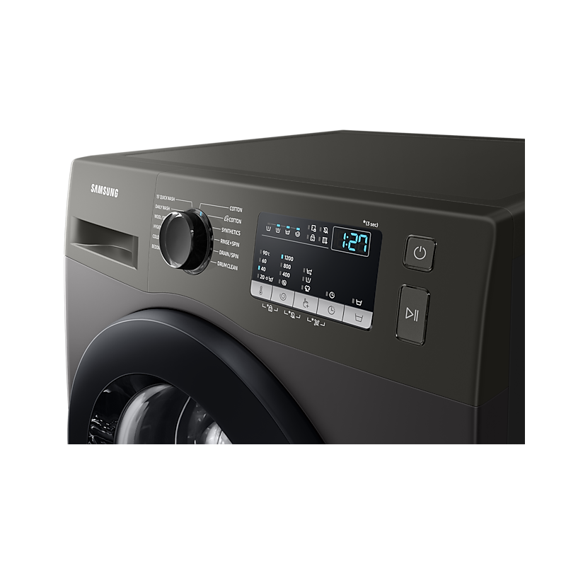 Samsung Washing Machine 7Kg Front Load, Digital Inverter Technology, Diiamond Drum, Quick Wash, Eco Bibble, Energy Saving, Hygiene Steam, Silver Ww70T4020Cx/Nq 4 Samsung Washing Machine 7Kg Front Load, Digital Inverter Technology, Diiamond Drum, Quick Wash, Eco Bibble, Energy Saving, Hygiene Steam, Silver Ww70T4020Cx/Nq