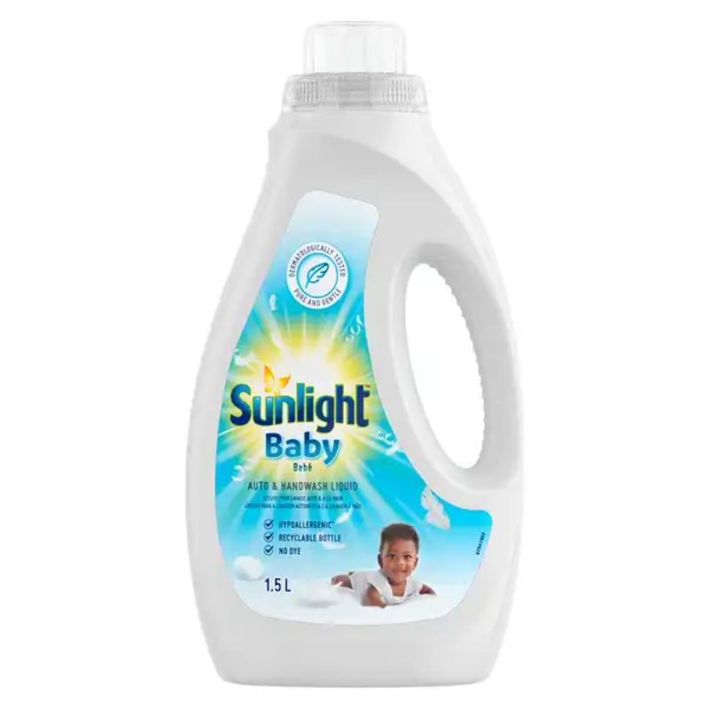 Sunlight Baby Auto &Amp; Handwash Liquid 1.5L 1 Sunlight Baby Auto &Amp; Handwash Liquid 1.5L - Set Of 3 Pcs