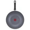 Tefal Natura Wokpan 28cm Non Electric B2269295 aluminium material heat indicator thermo signal stone effect coating made in france