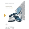 Kenwood Garment Steamer 180ml Tank 2 in 1 with Steam Iron 1000w Gsp40.000wb - Overheat Protection Grament Steamer With Steam Iron Rotary Plate Led Light