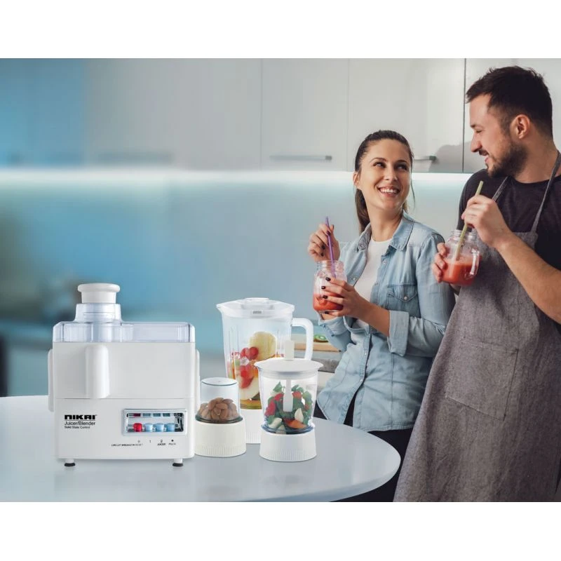 Nikai Juicer Extractor 1.6L 4 In 1 Juicer Blender Meat Chopper And Grinder 300W Nfp1724N 2 Speed With Pulse Function Powerful Motor With Thermostat Stainless Steel Blades 12 Nikai Juicer Extractor 1.6L 4 In 1 Juicer Blender Meat Chopper And Grinder 300W Nfp1724N 2 Speed With Pulse Function Powerful Motor With Thermostat Stainless Steel Blades