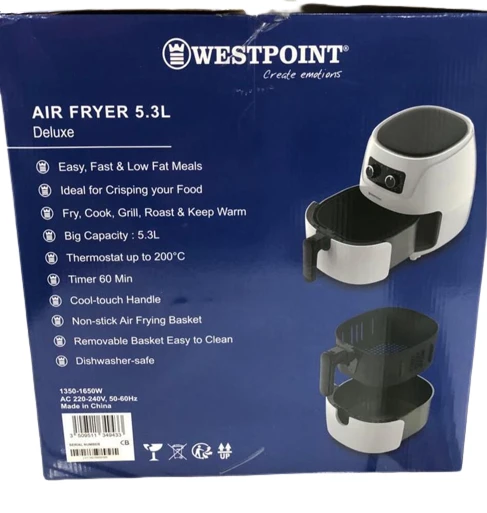 Westpoint Air Fryer 1500W 5.3L Wafc-531522 4 Westpoint Air Fryer 1500W 5.3L Wafc-531522