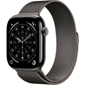 Apple Watch Series 11 46mm Slate Titanium Case GPS + Cellular Slate Milanese Loop