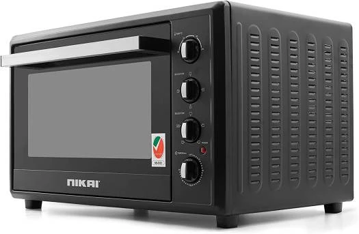 Nikai Oven Electric 100L With Rosting Function 4 Knobs Control 2200W Nt1008Rcax 90 Mins Timer Double Glass Panel Stainless Steel Heating Elements With Thermostat 2 Nikai Oven Electric 100L With Rosting Function 4 Knobs Control 2200W Nt1008Rcax 90 Mins Timer Double Glass Panel Stainless Steel Heating Elements With Thermostat