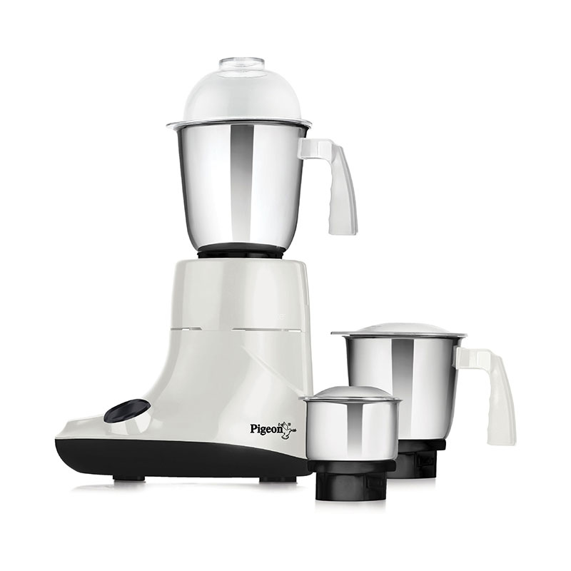 Pigeon Blender 1.5L Big Jar 1.0L Medium Jar 0.4L Chutney Jar Mixer Grinder Ivory 3 Steel Jars 550W Sap 12396 - Stainless Steel Blades For Tough Grinding Heavy Duty Motor Unbreakable Polycarbonate Lid For Convenient Grinding 5 Pigeon Blender 1.5L Big Jar 1.0L Medium Jar 0.4L Chutney Jar Mixer Grinder Ivory 3 Steel Jars 550W Sap 12396 - Stainless Steel Blades For Tough Grinding Heavy Duty Motor Unbreakable Polycarbonate Lid For Convenient Grinding