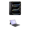 Apple 11" iPad Pro M4 Chip Kit with Logitech Combo Touch Keyboard Case Standard Glass, 256GB, Wi-Fi Only, Space Black