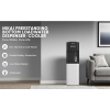 Nikai Water Dispenser 3 Taps Bottom Load With Pump NWD4000BS 3 Taps Hot Normal And Cold Compressor Cooling Steel Tank Anti Bacterial Design