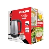 Nikai Jug Kettle 1.7L Steel With Cord Storage 2200W NK420A Automatic Shut Off Boil Dry Protection With Indicator Stainless Steel Body