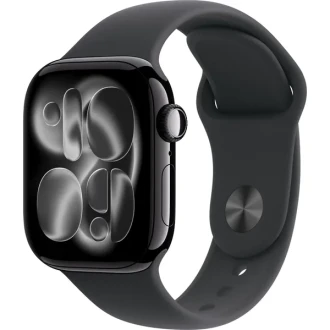 Apple Watch Series 11 42mm Jet Black Aluminium Case GPS Sport Band
