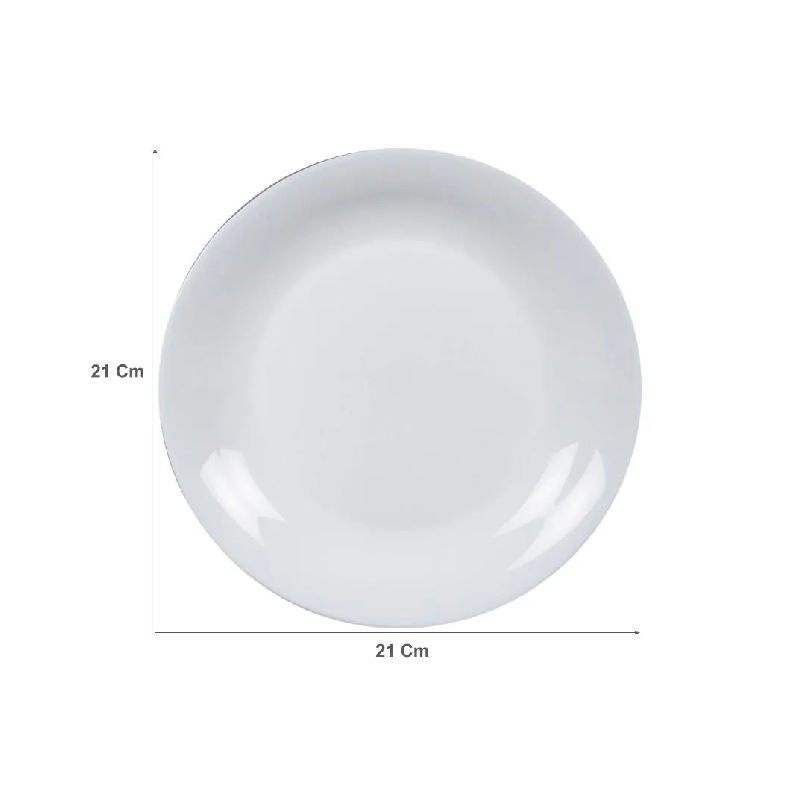 Luminarc Diwali Dessert Plate 21Cm White P6037 (Pack Of 6Pcs) 2 Luminarc Diwali Dessert Plate 21Cm White P6037 (Pack Of 6Pcs)