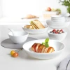 Luminarc Diwali Shell Structure Deep Plate 20cm Q1663 (Pack of 6Pcs)
