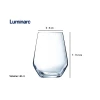 Luminarc Val Surloire HB Fine Rim Tumbler 400ml F6 P4035 (Pack of 6Pcs)
