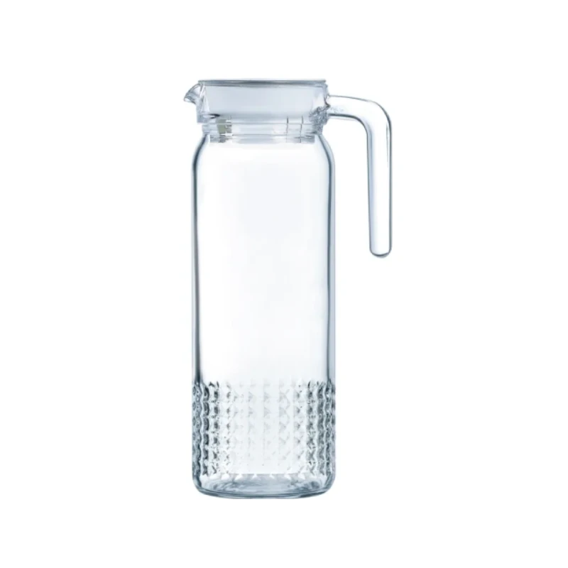 Luminarc Dona Embossment Twinkle Glass Jug 1L Transparent Q0435 1 Luminarc Dona Embossment Twinkle Glass Jug 1L Transparent Q0435