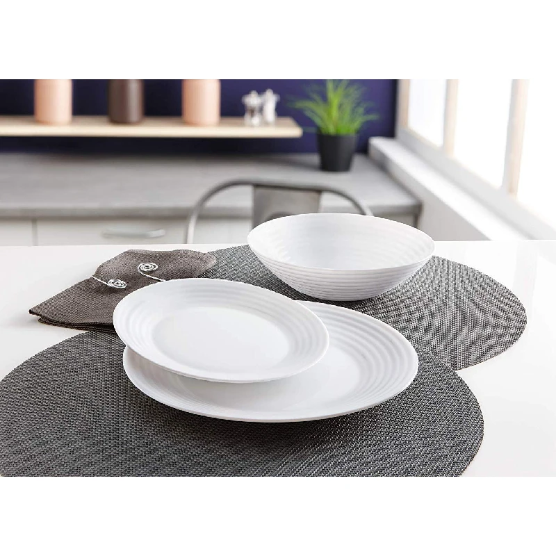 Luminarc Harena Dinner Plate 27Cm White N5804 (Pack Of 6Pcs) 6 Luminarc Harena Dinner Plate 27Cm White N5804 (Pack Of 6Pcs)