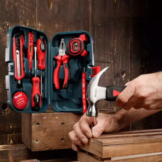 Ronix Hand tools set-9 PCS Quality of materials brand that has a reputation for producing high-quality tools Ergonomics packed in a BMC , compact carrying caseMade of high quality material, forged at high temperature, high strength, high hardness, RS-0002
