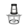 Nikai Chopper 2L Glass Bowl 300W NC494A Detachable Blade Built In Thermostat Stainless Steel Blades 2 Speeds With Safety Switch