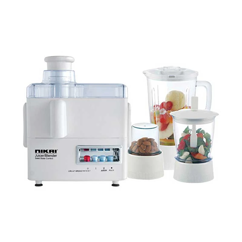 Nikai Juicer Extractor 1.6L 4 In 1 Juicer Blender Meat Chopper And Grinder 300W Nfp1724N 2 Speed With Pulse Function Powerful Motor With Thermostat Stainless Steel Blades 1 Nikai Juicer Extractor 1.6L 4 In 1 Juicer Blender Meat Chopper And Grinder 300W Nfp1724N 2 Speed With Pulse Function Powerful Motor With Thermostat Stainless Steel Blades