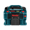 Ronix Mini Digital Compressor 160 PSI/11Bar (AC/DC) 220-240V/12V Portable Tire Inflator Pump with LED Light, Digital Pressure Gauge, Auto Shut-Off, Air Hose, Adapters for Cars, Bikes, Sports Balls, Air Beds, Compact Lightweight for Travel, Outdoor RH-4261