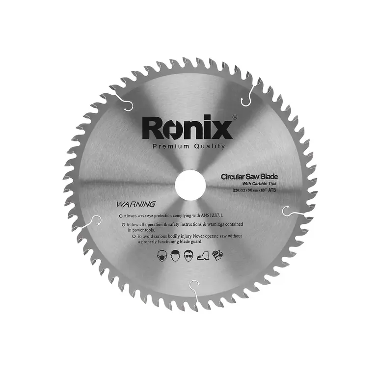 Ronix Tct Saw Blade Atb 250*60T Rh-5110 3 Ronix Tct Saw Blade Atb 250*60T Rh-5110