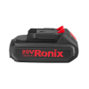 Ronix  Lithium-Ion Battery |  Battery Pack |  22V Fast Charger | Compact Design, LED Indicator, Quick Charge | High Performance for Power Tools, 20V 2.0Ah (4.0Ah) 8691