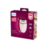 Philips Satinelle Essential Corded Compact Epilator with 7 Accessories, Exfoliation Glove & Carry Pouch, Opti-Light for Legs, Arms & Underarms BRE285