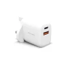 Hyphen VoltPort Dual Port PD Adaptor UK Plug 20W White HPA-D20UKW0485