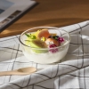 Ocean Assurance Bow 1Pc l 4.5" – Elegant Clear Glass Serving Bowl for Desserts, Salads & Snacks 1P00723