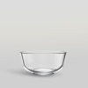 Ocean Assurance Bow 1Pc l 4.5" – Elegant Clear Glass Serving Bowl for Desserts, Salads & Snacks 1P00723