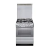Ariston Cooking Range 3 Gas Burner 1 Electric Plate 60x60cm Stainless Steel A6MSH2F