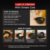 Pigeon Imperi Luxe Cast Iron Kadai 20cm – Natural Non-Stick, Toxin-Free & Durable Cookware SAP 16299