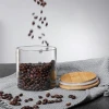 Generic Glass Jar Round with Wooden Lid 10x12cm – Elegant Storage Container for Kitchen & Home R1012(1-19)