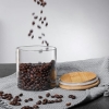 Generic Glass Jar Round with Wooden Lid 10x15cm – Elegant Storage Container for Kitchen & Home R1015(1-28)