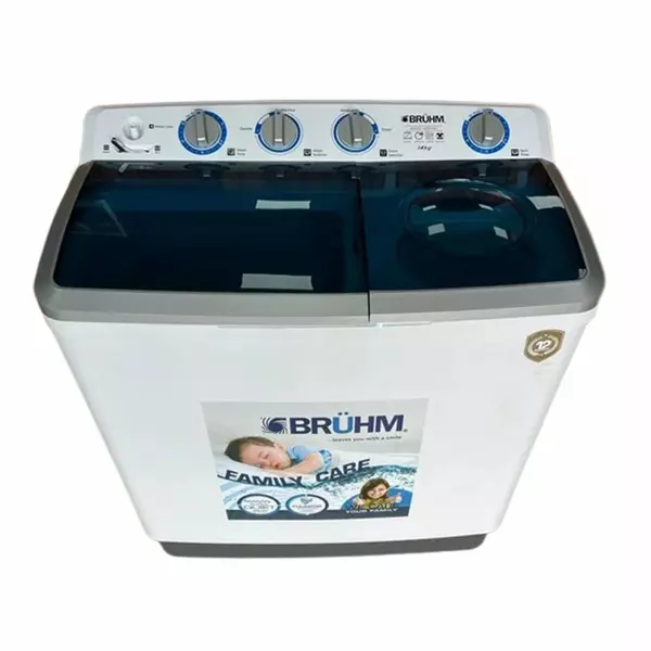 Bruhm Washing Machine 14Kg Semi Automatic Twin Tub Top Load Bwd-140Hw 1 Bruhm Washing Machine 14Kg Semi Automatic Twin Tub Top Load Bwd-140Hw