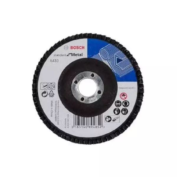 Bosch Flapdisc Standard For Metal 4.5&Quot; P80 2608601709 1 Bosch Flapdisc Standard For Metal 4.5&Quot; P80 2608601709