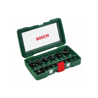 Bosch Router Bits Promoline Set 8mm 15 Pcs 2607019469