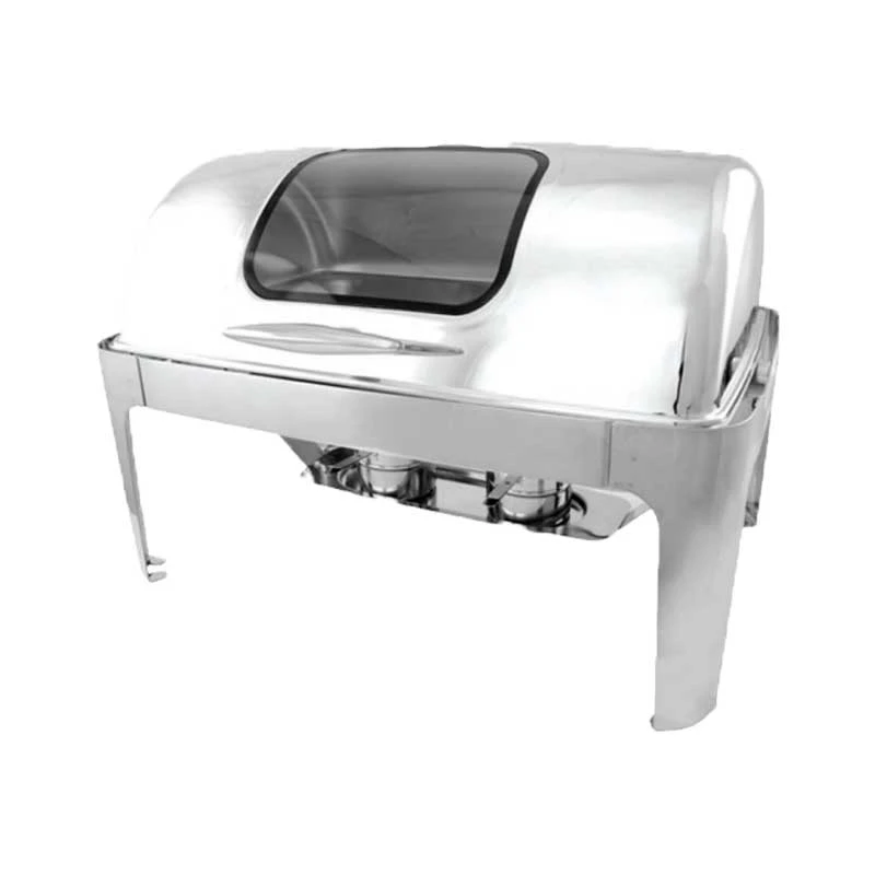 Generic Chaffing Dish With Glass Window Single 9L Cf7202 2 Generic Chaffing Dish With Glass Window Single 9L Cf7202