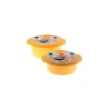 Cello Plastic Container Cook & Serve With Steam Lock 230 x 90mm 2pc Set  (Pack of 3)