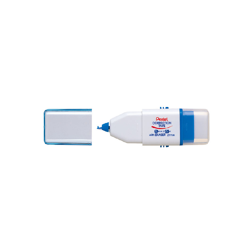 Pental Correction Tape With Eraser 6062 1 Pental Correction Tape With Eraser 6062